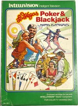 Mattel Intellivision Las Vegas Poker &amp; Blackjack Game, with box, 1979, N... - £7.83 GBP