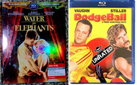 Water for Elephants Blu-Ray + DVD + Digital Copy &amp; Dodgeball Blu-Ray - £19.56 GBP