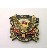 WWII D-Day 1944 Normandy Invasion (1") World War II Military Hat Pin 15784   - $10.98