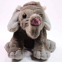 Wild Republic Plush Gray Baby Elephant Stuffed Animal 11 Inches Long No Tusks - £7.66 GBP