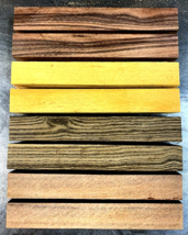 3 EACH OSAGE ORANGE, PATAGONIAN ROSEWOOD, BOCOTE, BOLIVIAN ROSEWOOD PEN ... - $14.80