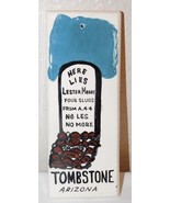Ceramic Glazed &quot;Tombstone&quot; Arizona Western Hanging Wall Decor Bar/Man-cave - £7.49 GBP