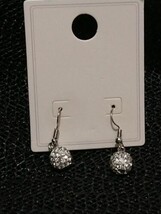 Crystal Dangle Hook Earrings - $4.95