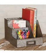 Four Pocket Desktop Caddy in distressed metal - $699.60 MXN