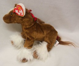 TY Beanie Baby HOOFER THE CLYDESDALE HORSE 8&quot; Plush STUFFED ANIMAL Toy NEW - £13.06 GBP
