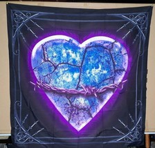 Broken Heart Mended By Barbed Wire Tapestry / Wall Hanging 45&quot;X45&quot; - $186.21 MXN