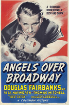 Angels Over Broadway Douglas Fairbanks Jr. Rita Hayworth 24x18 Poster - £18.95 GBP