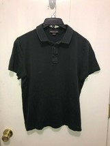 Michael Kors Men&#39;s Black Polo Shirt SZ Large Short Sleeve Super Soft - $13.85