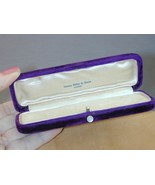 Antique Purple Velvet MOP Push Button Jewelry Box Henry Birks &amp; Sons - £47.20 GBP