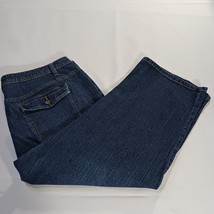 St. John's Bay RN#93677 Women's Blue Cotton Blend Stretch Jeans Sz 18W (38×21) image 2