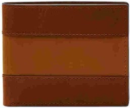 Fossil Men&#39;s Leather Bifold Wallet with Flip ID Window for Men - £79.46 GBP