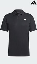 adidas Club Tennis Polo Men&#39;s Tennis T-Shirt Sports Tee Black Asian Fit ... - £40.99 GBP