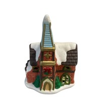 Miniature Christmas Holiday Village Shop Ceramic Church Cathedral - $12.59