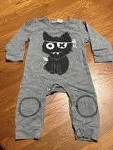 Baby Grey Spooky Cat Costume &amp; Or PJ ~ Snap Legs~ 3 Months - $184.72 MXN