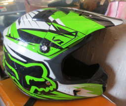 Fox Racing Adult V1 Pilot Helmet SIZE Large 59-60 CM Motocross - £44.12 GBP