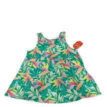 Wonder Nation Size XL Green Leaves Swing Tank Top With Tropical Print - $14.00