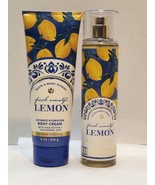 BATH &amp; BODY WORKS  set Fresh Amalfi Lemon Mist &amp; Body Cream NEW - £24.42 GBP