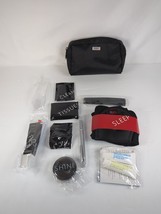TUMI For Delta Air Lines Black Fabric Toiletry Makeup Amenity Travel Kit... - $22.09