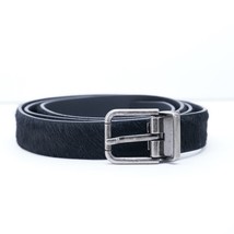 Dolce &amp; Gabbana Pony Fur Leather Buckle Men&#39;s Belt - 105CM / 42 inches BC3614 - £198.18 GBP