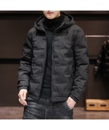 Abrigo Invierno Para Hombre Parka Bolsillos Grandes Ropa Capucha Prendas... - $47.49