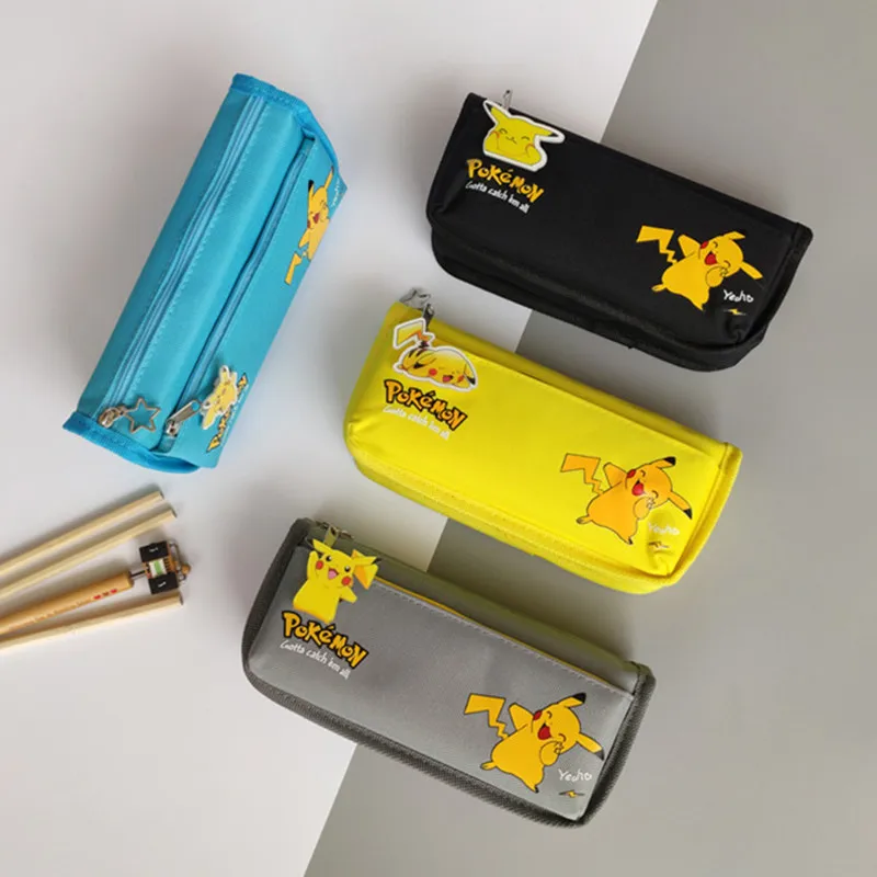 Play  Pencil Case Pikachu Student School Large-capacity Play Stationery Pencil C - £23.15 GBP