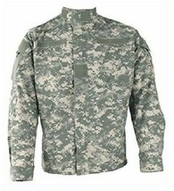 US Army ACU Defender M Combat Coat Jacket Green Digital Mens Med-X-Long TenCate - £19.03 GBP