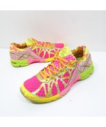 ASICS Gel Noosa Tri 9 Pink Yellow Athletic Running Shoes T4M6N Women Size 8 - £26.30 GBP
