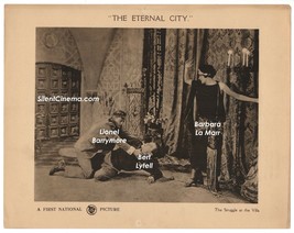 THE ETERNAL CITY (1923) Barbara La Marr, Lionel Barrymore &amp; Bert Lytell Fight! - £74.63 GBP