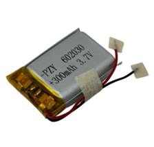 PZY 602030 Polymer Battery 300mAh 3.7 V Rechargeable Li-ion for Low Drai... - $6.26