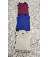 Jos A Bank Signature Collection Mens Large 100% Silk Mock Neck Lot Of 3 ... - $49.00
