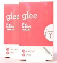 2 Boxes Glee The Bikini Wax 24 Jelly Wax Strips Refreshingly Simple - $28.99