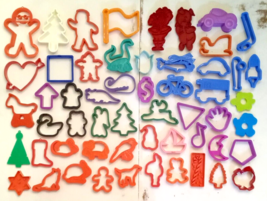 COOKIE CUTTER LOT of 55 Jello Jigglers Shots Variety Animals Transportation Xmas - £15.61 GBP