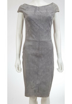 Jitrois Gray Stretch Leather Suede Dress sz 40 US 8 $2235 - $190.00