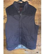 American Rag Cie XLarge Western Hunting Brown Camo Puffer Vest 100% Cott... - $24.92