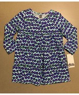 Tea Collection Long Sleeve Wrap Neck Infant Dress Stacked Floral Baby Gi... - $31.39 CAD