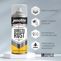 JENOLITE Directorust Satin Spray Paint | CANARY YELLOW | 400ml (13.52fl ... - $31.76