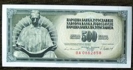 Yugoslavia 500 dinars with Nikola Tesla 1981 UNC - $2.97