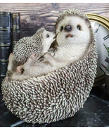 Realistic Cuddle Time Baby Hedgehog with Mother Lying On Its Back Figurine - $58.76 CAD