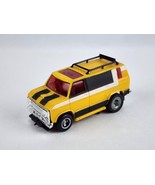 Vintage 1977 Ideal TCR Slot Car Chevy Custom Van w/ ladder Yellow Very C... - £21.20 GBP