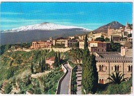 Italy Postcard Taormina S Domenico With Roma Street  - £2.35 GBP