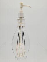 Vintage Vintage MCM Glass Clear Gold Lotion Bottle With Pump - $11.84