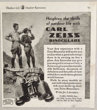 1930 Print Ad Carl Zeiss Binoculars Couple in Mountains in West NY &amp; Los Angeles - £10.25 GBP