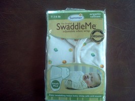 New summer swaddle me adjustable infant wrap 7-14 lb 100% organic cotton S/M - £7.12 GBP