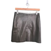 MNG Casual Womens Green Faux Leather Skirt XS Goth Punk Alternative Acad... - $17.99