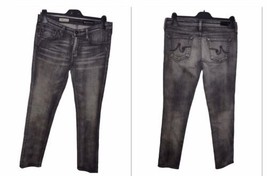 AG Adriano Goldschmied Women&#39;s Jeans The Stilt Cigarette Leg Sz. 29R Bla... - $32.48