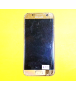 NO BACK+BROKEN SCREENSAMSUNG GALAXY S7 EDGE LTE GOLD 12MP ANDROID CELL P... - $537.60 MXN