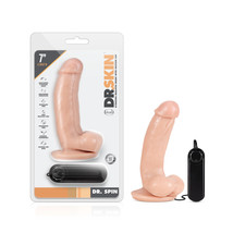 Dr. Skin Dr. Spin 7&quot; Gyrating Realistic Dildo Vanilla - £36.58 GBP