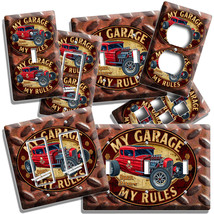 My Garage My Rules Hot Rod Car Rusted Look Light Switch Outlet Wall Plate Hd Art - £12.79 GBP+