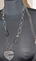 Pair of Tsarina Heart &amp; Key Necklaces - £9.58 GBP