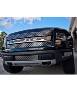 Ford Raptor Front Grille Polished with Black &quot;RAPTOR&quot; Insert 2010-2014 - £325.20 GBP
